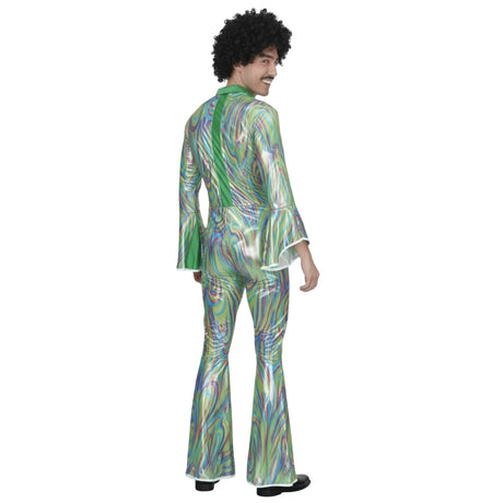 Mens 60's 70's DISCO COSTUME Party Retro Hippie Dancing Rumba Shiny