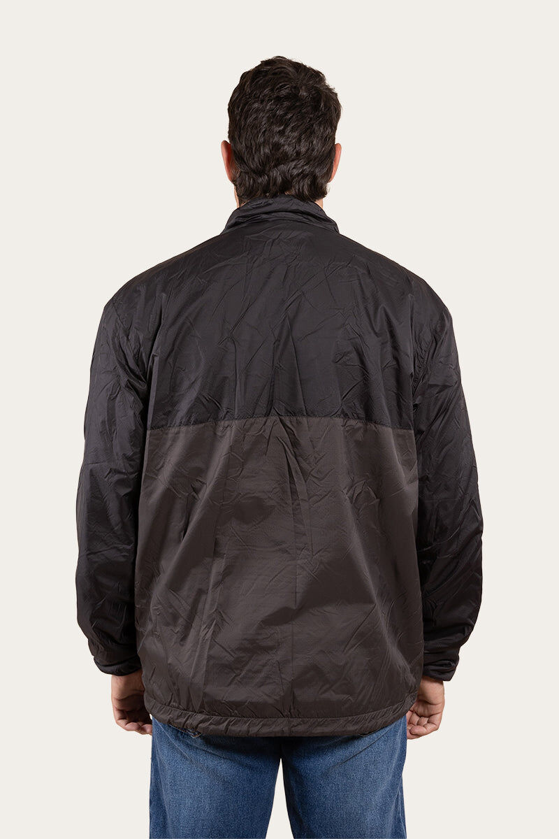 Ringers Western 2-in1 Pathfinder Mens Reversible Jacket Ripstop Fleece in Black