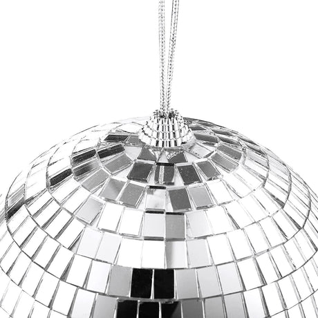 15cm Disco Mirror Ball DJ Light Shiny Silver Dance Party Stage Lighting Eve