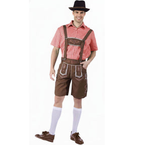 Mens Lederhosen Oktoberfest Costume Bavarian Beer Man Cosplay