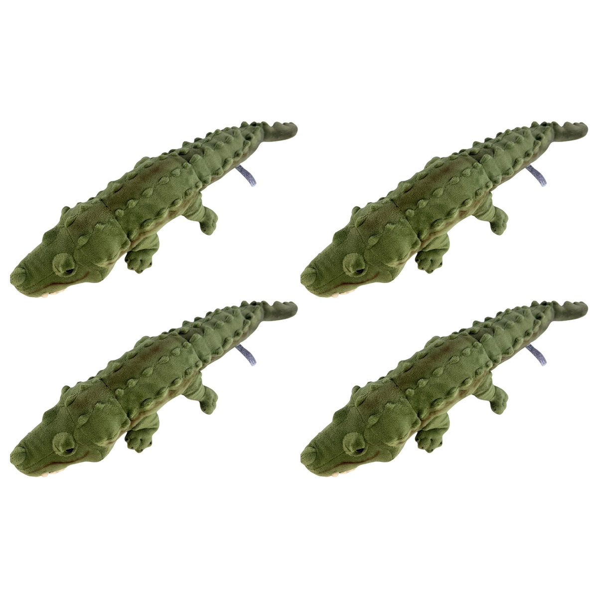 4x Bocchetta Cole 58cm Crocodile Plush Toy Bulk Pack - Green (Australian Stuffed Animal Souvenir Gift)