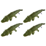 4x Bocchetta Cole 58cm Crocodile Plush Toy Bulk Pack - Green (Australian Stuffed Animal Souvenir Gift)