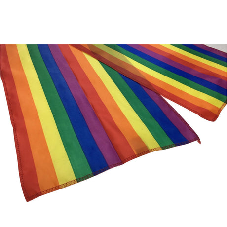 10x Rainbow Scarf Bulk Pack - Gay Pride Parade/LGBT/Lesbian Party