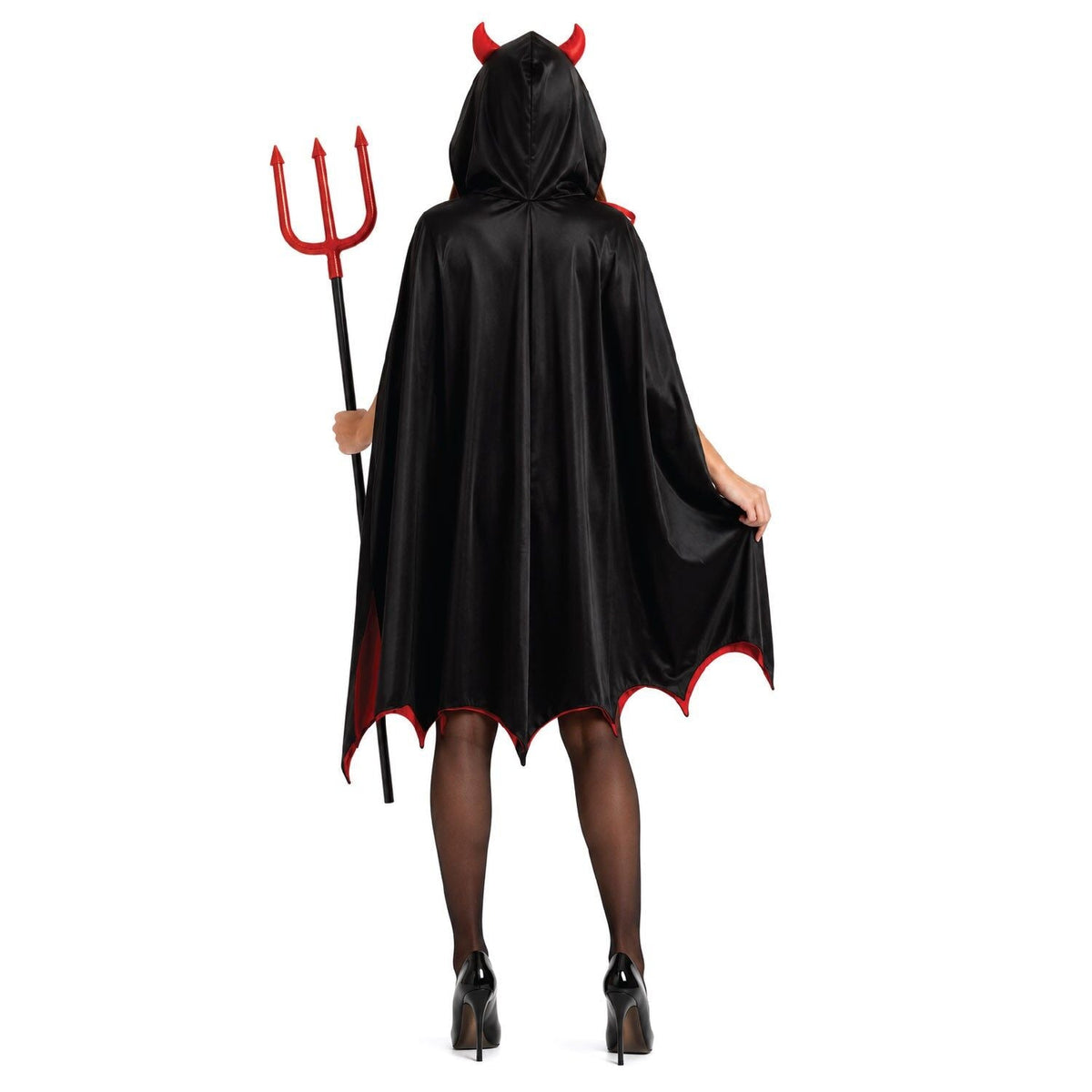 Vampire Couples Costume Set - His & Hers Dracula & Devil Cape Halloween Fancy Dress
