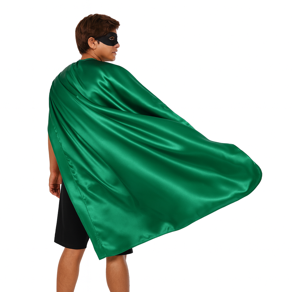 Adult Superhero Cape - Halloween Costume Cloak, Fancy Dress & Book Week Outfit