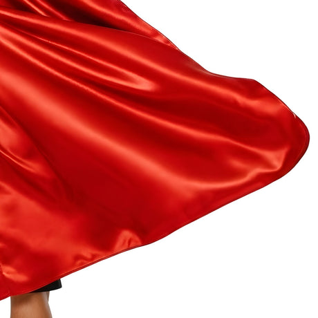 6x Long Red Cape Bulk Pack - Vampire Cloak/Adults Superhero Costume for Halloween/Fancy Dress Party