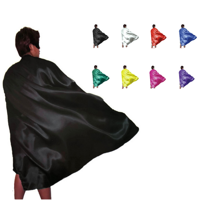 ADULT CAPE Costume Cloak Halloween Fancy Dress Coat Jacket Superhero Book Week - Green