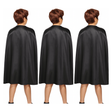 3x Medium Black Cape Pack - Vampire Cloak/Superhero Costume for Halloween/Fancy Dress Party