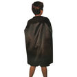 100cm MEDIUM CAPE Kids Childrens Party Costume Vampire Halloween Coat School Team - Black