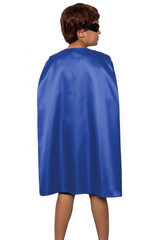 Medium Blue Cape - Vampire Cloak/Superhero Costume for Halloween/Fancy Dress Party