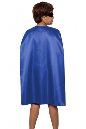 Medium Blue Cape - Vampire Cloak/Superhero Costume for Halloween/Fancy Dress Party