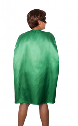 Medium Green Cape - Vampire Cloak/Superhero Costume for Halloween/Fancy Dress Party