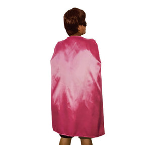 Medium Pink Cape - Vampire Cloak/Superhero Costume for Halloween/Fancy Dress Party