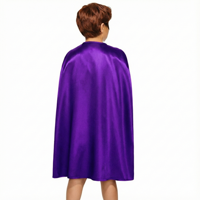 Medium Purple Cape - Vampire Cloak/Superhero Costume for Halloween/Fancy Dress Party