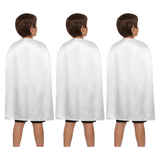 3x Medium White Cape Pack - Vampire Cloak/Superhero Costume for Halloween/Fancy Dress Party