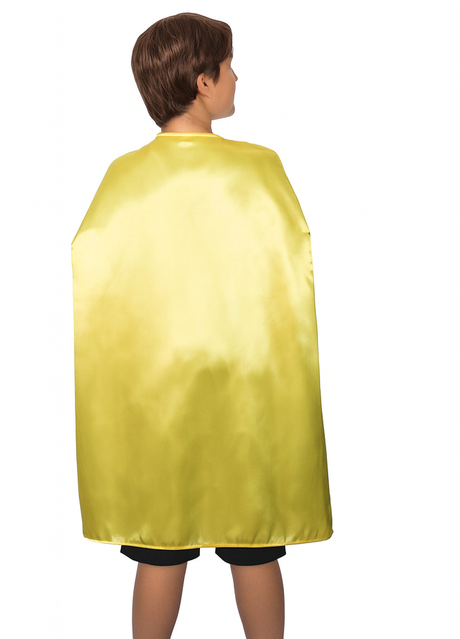 MEDIUM CAPE Kids Childrens Party Costume Vampire Halloween Coat School Team - Yellow