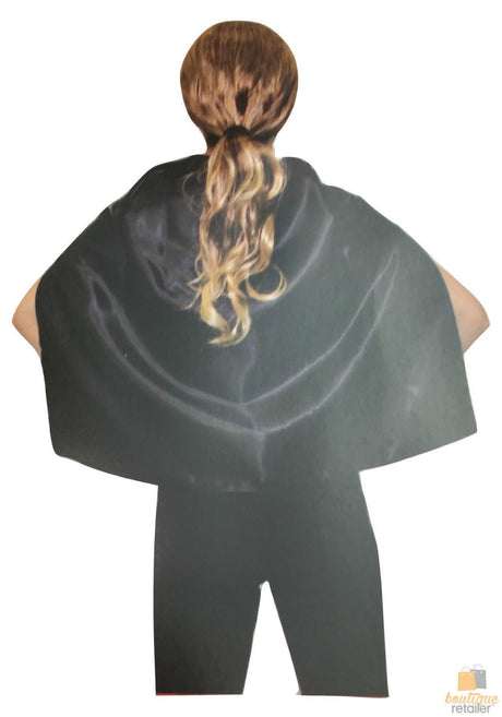 SHORT CAPE Kids Childrens Party Costume Vampire Coat School Team Colours - Green