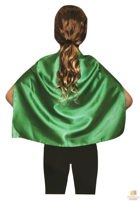 SHORT CAPE Kids Childrens Party Costume Vampire Coat School Team Colours - White