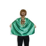 Short Green Cape - Vampire Cloak/Kids Superhero Costume for Halloween/Fancy Dress Party