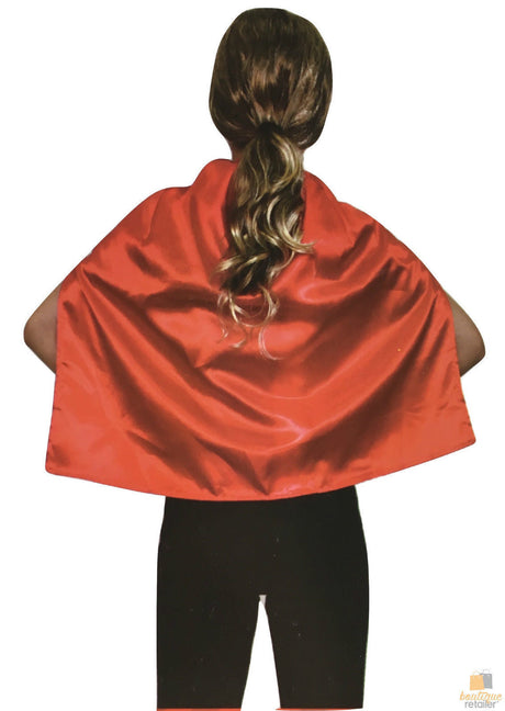 SHORT CAPE Kids Childrens Party Costume Vampire Coat School Team Colours - Yellow