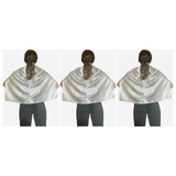 3x Short White Cape Pack - Vampire Cloak/Kids Superhero Costume for Halloween/Fancy Dress Party