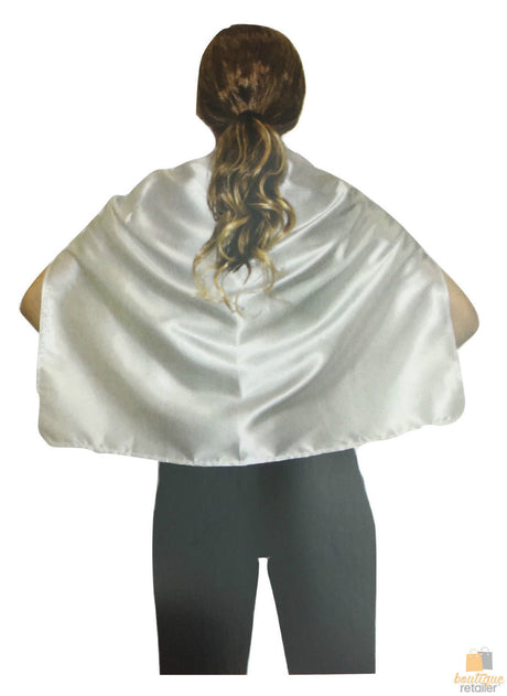 SHORT CAPE Kids Childrens Party Costume Vampire Coat School Team Colours - Purple