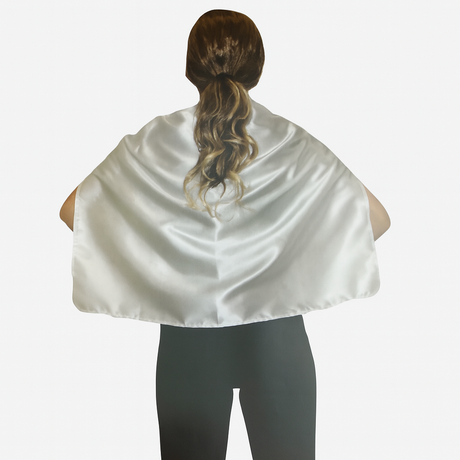 6x Short White Cape Bulk Pack - Vampire Cloak/Kids Superhero Costume for Halloween/Fancy Dress Party
