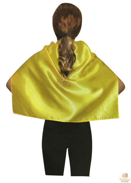 SHORT CAPE Kids Childrens Party Costume Vampire Coat School Team Colours - Hot Pink