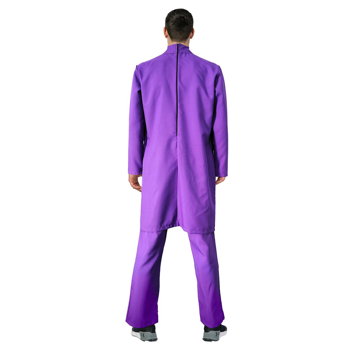 Adult Purple Evil Clown Costume - Creepy Jester Joker (Halloween & Fancy Dress)