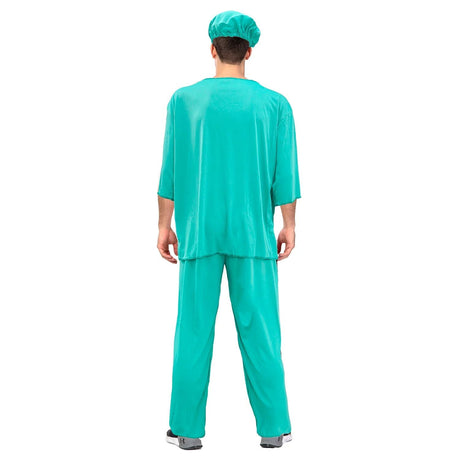 4x Mens Doctor Scrubs Costume w/ Surgical Face Mask Bulk Pack - Hospital (Halloween & Fancy Dress)
