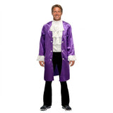 Adult Purple 80s Popstar Ruffle Jacket Costume - Halloween & Fancy Dress
