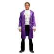 Adult Purple 80s Popstar Ruffle Jacket Costume - Halloween & Fancy Dress