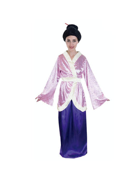 Womens Light Pink Japanese Kimono Costume - Geisha/Oriental (Halloween & Fancy Dress)