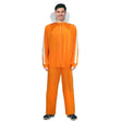 Adult Orange Tracksuit Jacket and Pants Set Book Week Costume Halloween Dress Up - L/XL (175-185cm Height)
