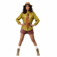 Adult Adventurer Costume Ladies Safari Jungle Fancy Halloween Dress Up - M/L (165-175cm Height)