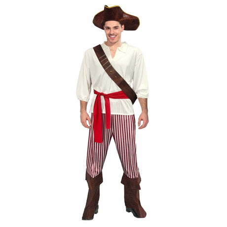 His & Hers Deluxe Pirate Couples Costume Set - Caribbean Halloween Fancy Dress