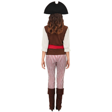 Womens Pirate Wench Costume - Caribbean Lass (Halloween & Fancy Dress)