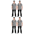 4x Adult Sports Referee Uniform Costume Bulk Pack - Halloween & Fancy Dress