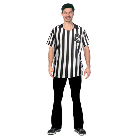 Adult Sports Referee Uniform Men Women Costume Halloween Fancy Dress - S/M (165-175cm Height)