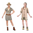 Wildlife Explorer Family Costume Set - Womens & Girls Safari Jungle Halloween Fancy Dress
