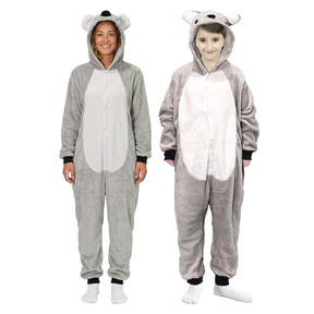 Koala Family Costume Set - Adults & Kids Aussie Animal Onesie Halloween Fancy Dress