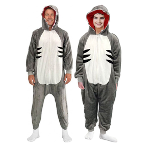 Shark Family Costume Set - Adults & Kids Animal Onesie Halloween Fancy Dress