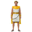 Adult Gold Greek God Gladiator Costume - Tunic, Cape & Headpiece Set (Halloween & Fancy Dress)