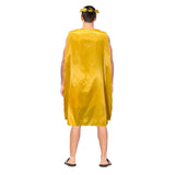Adult Gold Greek God Gladiator Costume - Tunic, Cape & Headpiece Set (Halloween & Fancy Dress)