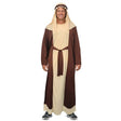 Adult Shepherd Costume - Nativity Robe, Headpiece & Belt Set (S/M & L/XL)