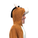 Adult Unisex Horse Costume - Stallion Plush Animal Jumpsuit Costume (Halloween & Fancy Dress)