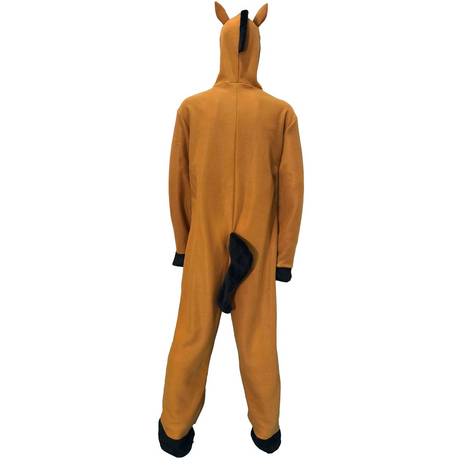Adult Unisex Horse Costume - Stallion Plush Animal Jumpsuit Costume (Halloween & Fancy Dress)