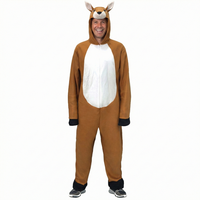 Adult Unisex Horse Costume - Stallion Plush Animal Jumpsuit Costume (Halloween & Fancy Dress)