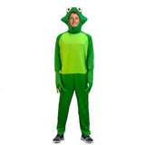 Adult Green Frog Costume - Animal Jumpsuit (S/M & L/XL)