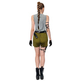 Adult Womens Adventurer Girl Costume - Top, Shorts, Holster & Gloves Set (XS/S & M/L)